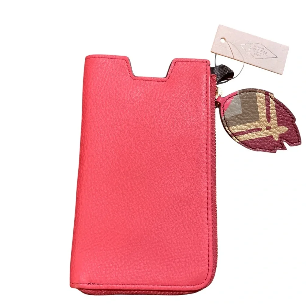 Fossil Coral Leather Phone Case